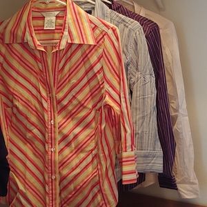 Lot of 5 button down collared shirts